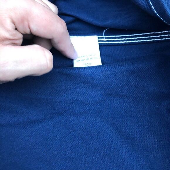 CARHART Workwear Heavy Cotton Jacket Navy Blue Large Oversized - Picture 3 of 14